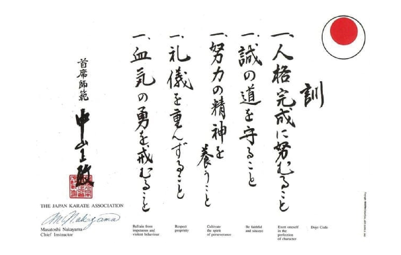 Dojo Kun: Significado y aplicación práctica